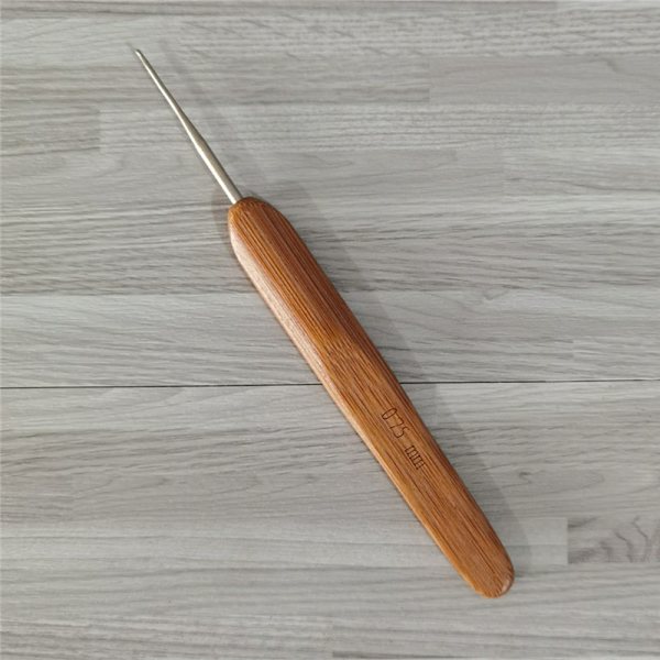 2 stk./sæt Dreadlock hæklenål til hår Dreadlock nål værktøj til håndværk Dread locks hæklenåle (1 hæklenål 0,5 mm + 1 hæklenål 0,75 mm)