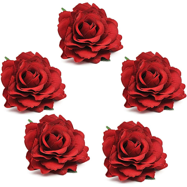 6 stk hårspenne, i form av en roseblomst, for kvinner, ide