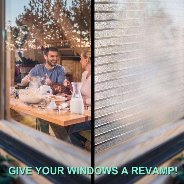 Sähköstaattinen ikkunakalvo vaakasuuntainen raitakuvio, läpinäkymätön ikkuna
