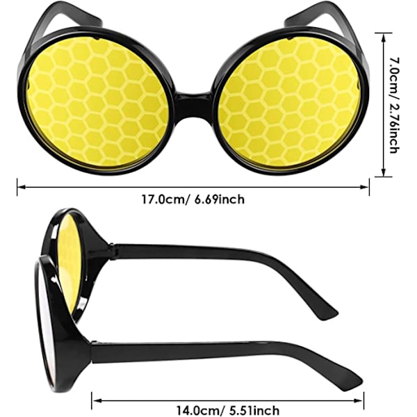 Biedrakt Bie Ladybug Antenne Hodebånd og Briller Se