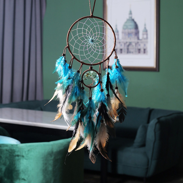 Blue Dream Catcher Feather Dream Catcher Vintage Home Decor