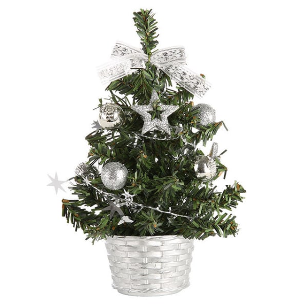 Dekorasjoner d’arbre de Noël de table, arbre de pin de Noël artifi