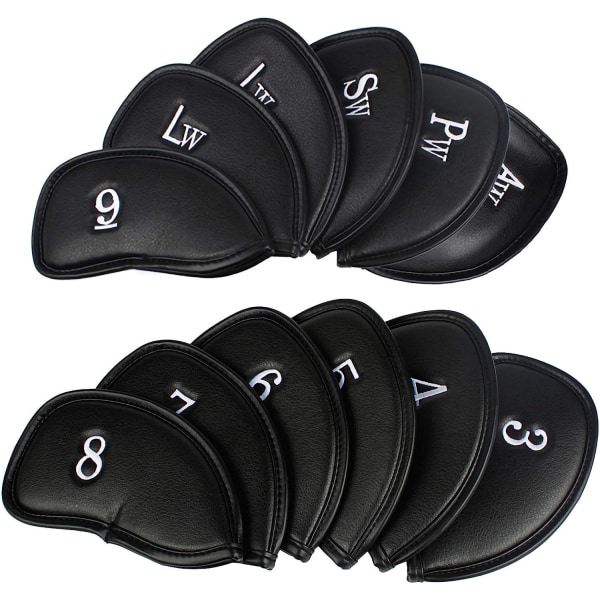 12x Golfklubbsöverdrag i Syntetläder MT/PU B