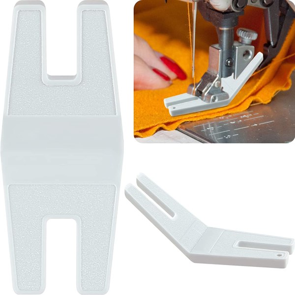 2 Pieces Sewing Machine Presser Foot Tool Bulky Sewing Aid White