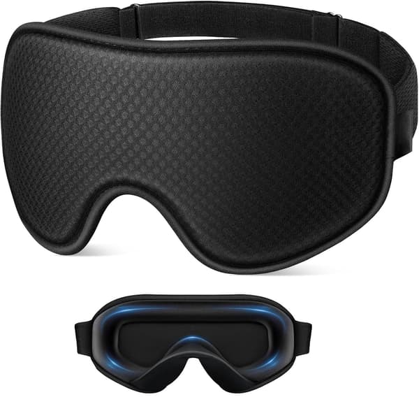 3D stereoskopisk sovemaske med justerbare stropper