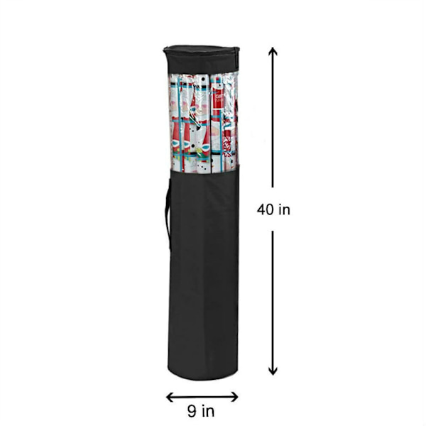 Gaveinnpakningspapir Oppbevaringspose Organizer Bag-Svart-Oppbevar Opptil 24 R