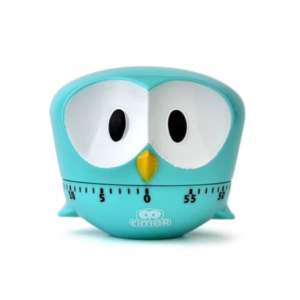 Uggla Timers, mini 60 minuter mekanisk kökstimer, matlagningstimer,