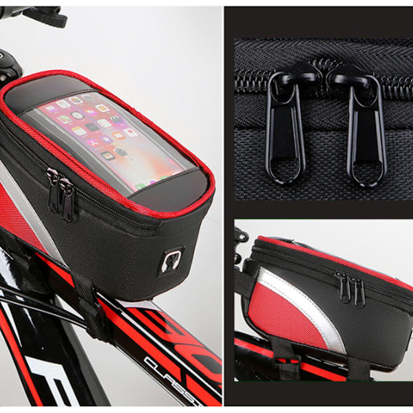 Stykke cykel forreste taske (rød), praktisk cykel styr taske, p
