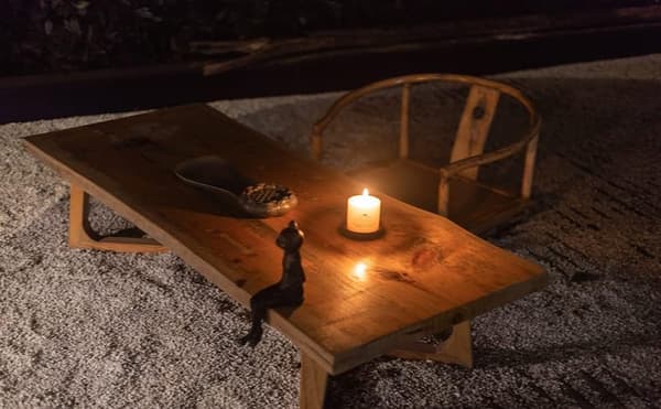 Svart lysestake duftlys base jern kreativ dekorasjon