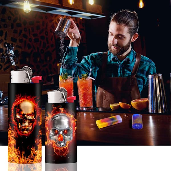 4 stk. lighter harpiksforme, lighter etui forme epoxyharpiks lighter