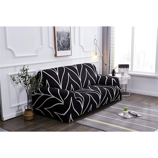 3-sits stretchsoffaöverdrag, sofföverdrag med armstöd