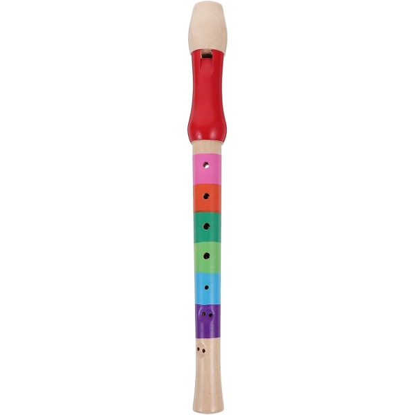 Flerfarget tre 8-hulls sopranblokkfløyte, musikkinnslag for barn