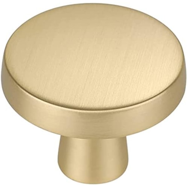 Lot of 10Golden Cabinet Knob Cupboard Door Knobs Round Cabinet K