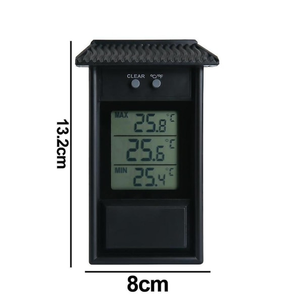 Digital Max Min drivhustermometer til indendørs eller udendørs