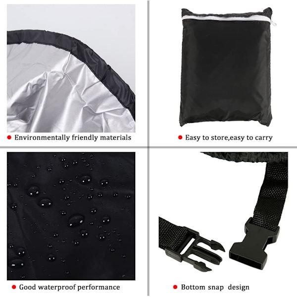 210D Polyester Gräsklipparöverdrag för Gräsklippare, med dragsko