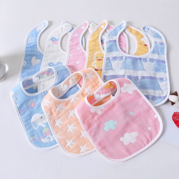 (5 set ) Premium Baby Bibs Random Color Yhdistelmät