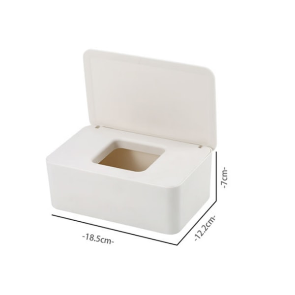 Tissue Box med lokk, vanntett støvtett våtservietter Box, Tissue