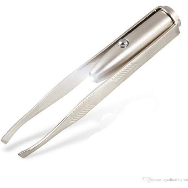 Professional tweezers with LED light made of high precision stai