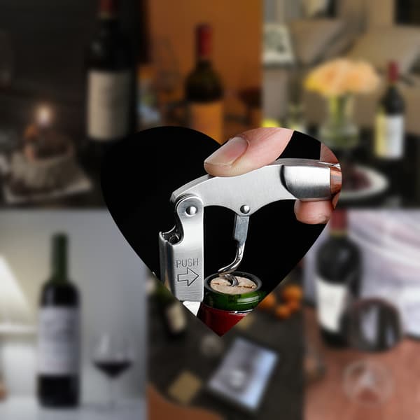 Sæt med 2 professionelle sommelier-proptrækkere i rustfrit stål - Hot