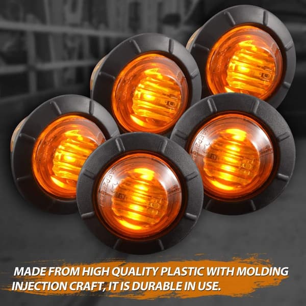 3/4\" Runde LED Front Bakre Side Marker Indikatorer Lys Vanntett