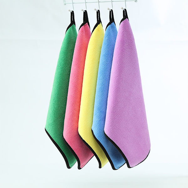 5 kpl korkeatiheyksinen koralli fleece pyyhe kaksinkertainen auton pyyhe kääre