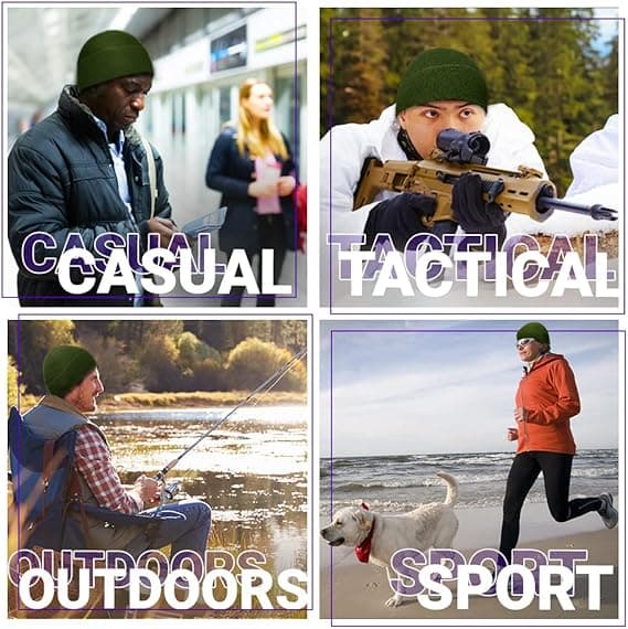 Taktisk fleece-mössa – varm vintermössa – unisex – låg profil