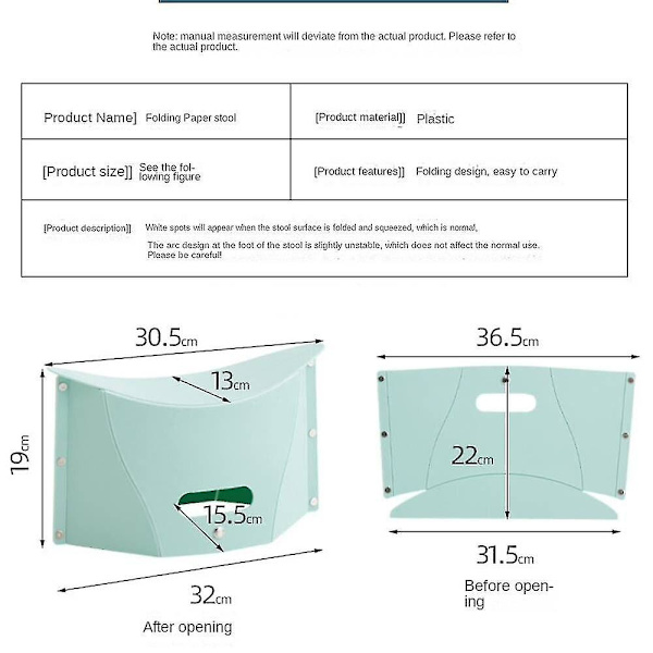 Barbecue Sketch Fiske Bärbar Pall, Utomhus Fällbar Plast