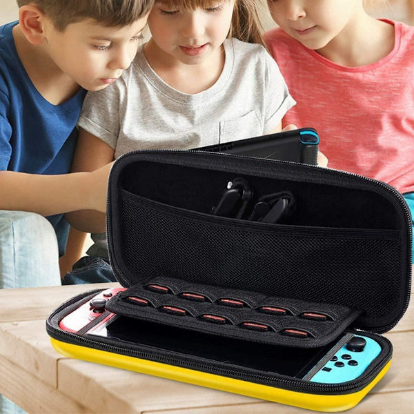 Gul - 1 stk. Switch/Switch OLED etui, Switch beskyttelsespose, Sw