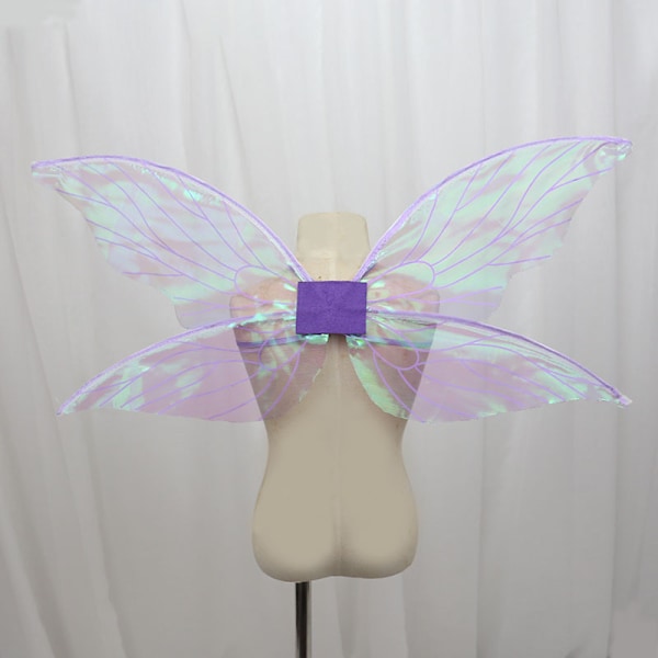 Pige Butterfly Vinger Børn Fe Vinger Glitrende Transp
