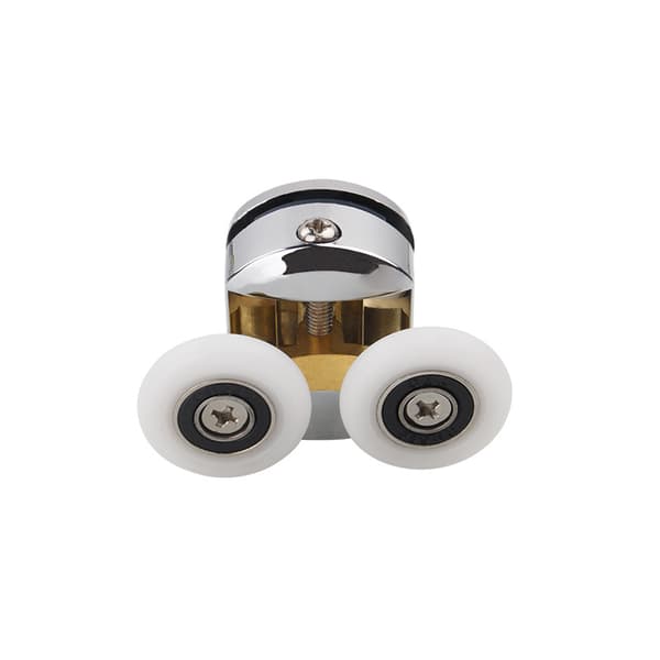 8 stk. Dusjdørruller i sinklegering, 23 mm diameter, erstatning