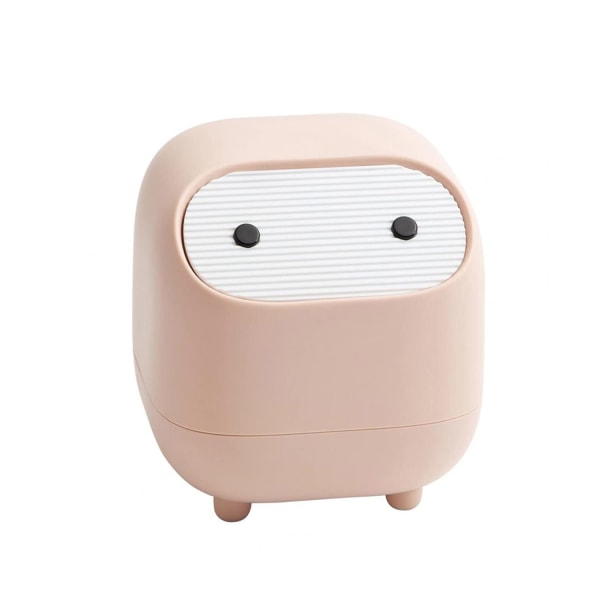 Small Trash Can, Cute Ninja Office Trash Can with Lid, Bedroom T