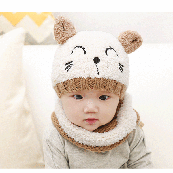 Barn Vinter Baby Beanie Hat, Småbarn Beanie Sett med 1 stk Beani