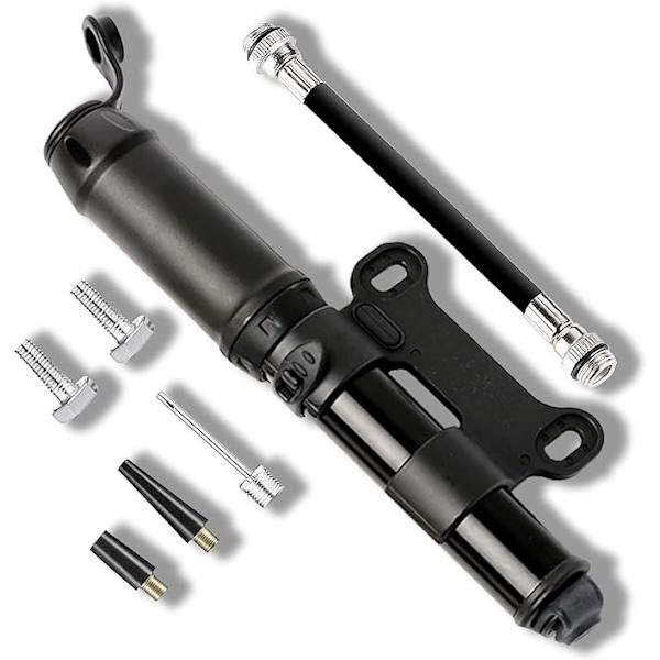 Mini sykkelpumpe [140 PSI] Passer til Presta og Schrader ventiler,