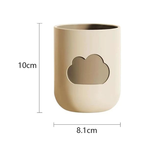 Kreativ Munnskyllkopp, Beige og Kaffe, 2 Stykker