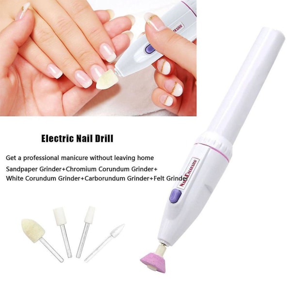 Negle Elektrisk Manicure Sæt, Bærbar Buffer Fingernegleslibning