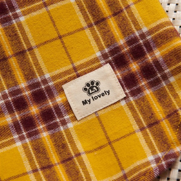 Hundkläder rutnät teddy Belomefa Fighting cat skjorta tunn sma