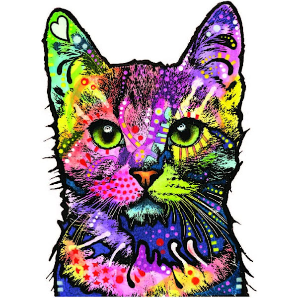 5 Pack Cat Car Stickers, Outdoor Rated Vinyl Stickers Decal för