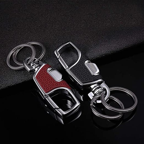 2 pakke nøkkelring rustfritt kraftig bilnøkkelring Elegance Key