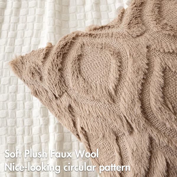 2-delt putetrekk 45x45cm khaki