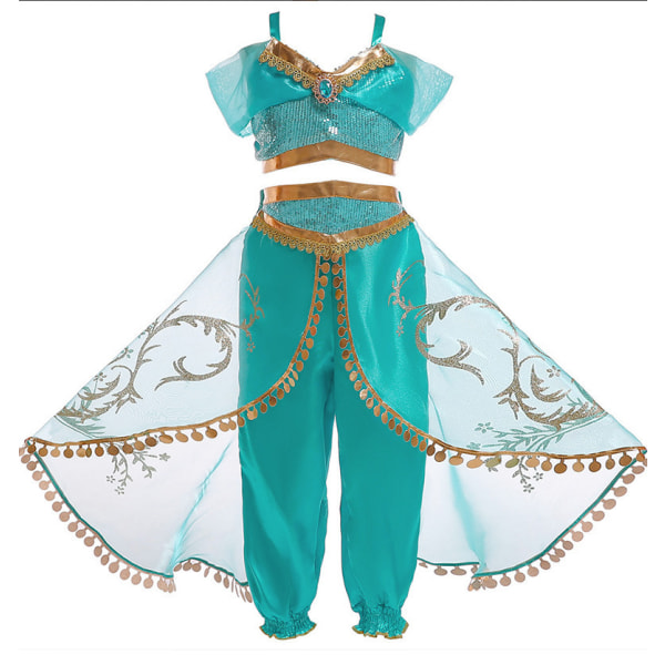 Princess Jasmine Costume for Girls - Paljett Princess Costume for