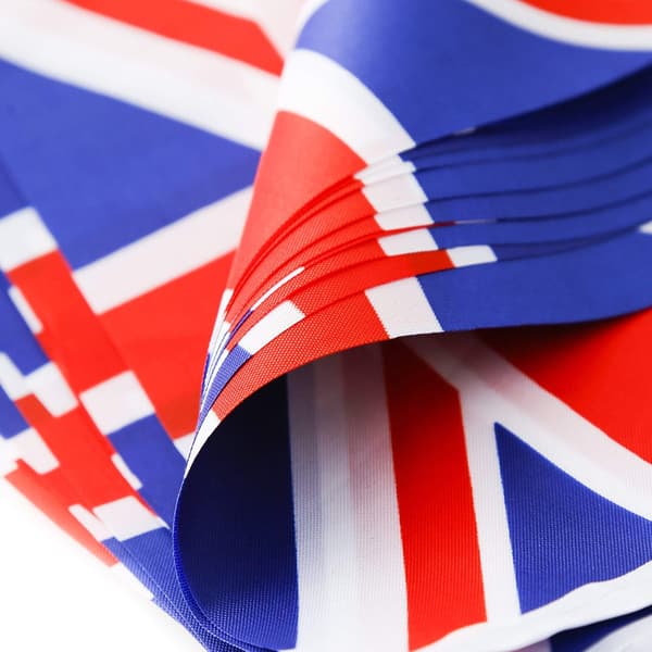 30 stk Union Jack vimpler fest jubileumsgatearrangement flaggbanner