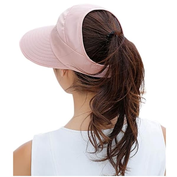 Solhatte til Kvinder Bred Skygge UV Beskyttelse Solhat (pink)