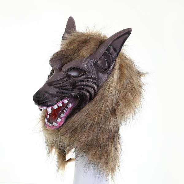 Halloween Werewolf Costume Wolf Claws Head Mask med hugtænder spøgelse