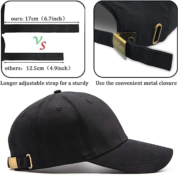 Hvid Baseball Cap Klassisk 6-Panel Sports Cap, Justerbar til Mig