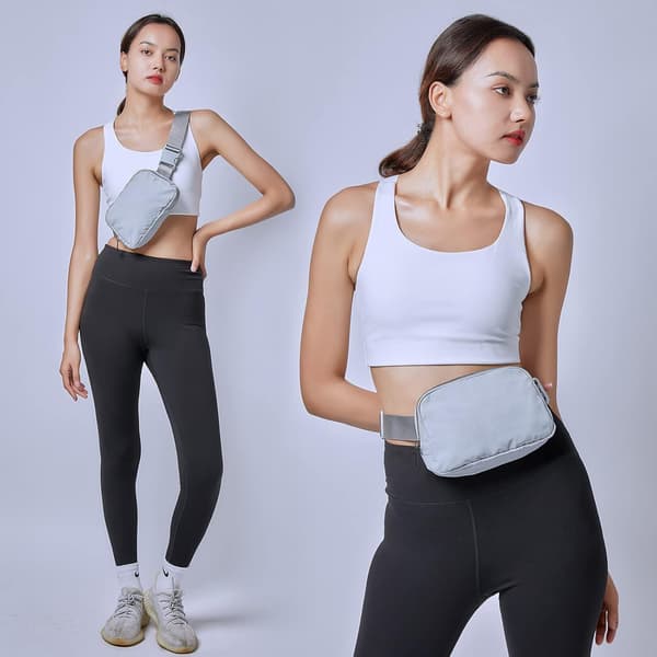Bältesväska för kvinnor Lättvikts midjeväska Crossbody-väskor med A