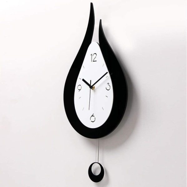 240*520cm Silent Wall Clocks Vanndråper Swing Veggklokke Mod