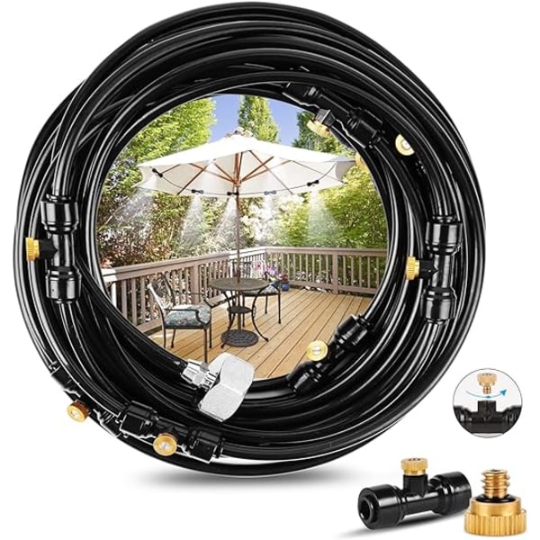 15M Misting System, Patio Misting Cooling System, Utendørs Misting