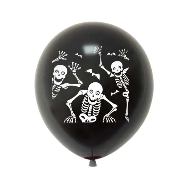 30 kpl Halloween-juhlan ilmapallokoristeet, 12 tuuman musta oranssi