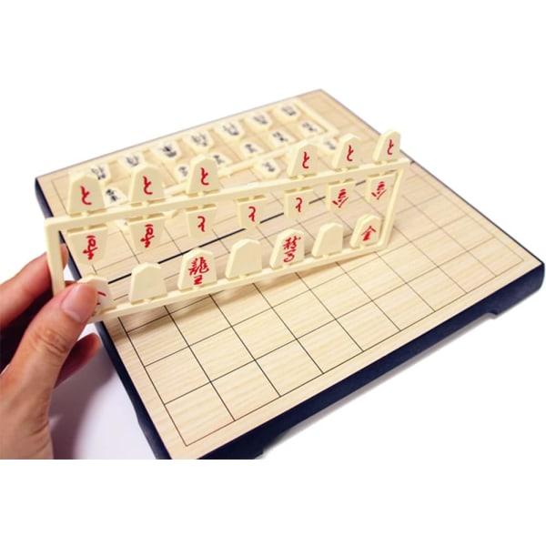 Shogi Magnetic Travel Japansk sjakksett 24 cm, bærbar sammenleggbar E