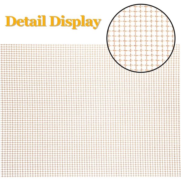 5-pack grillmattor för grillning, 40x30 cm, rektangulära grillmattor, non-stick
